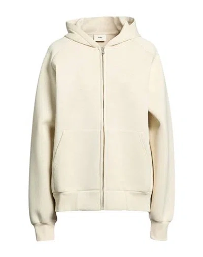 Autry Woman Sweatshirt Ivory Size Xs Cotton, Polyurethane In Multi