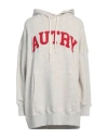 Autry Cotton Hoodie Sweatshirt With Logo In Grey