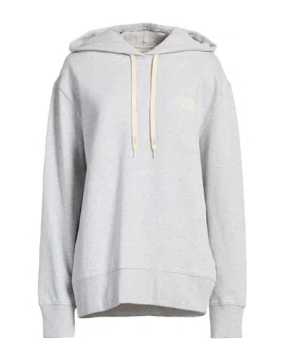 Autry Woman Sweatshirt Light Grey Size Xl Cotton, Elastane In Gray