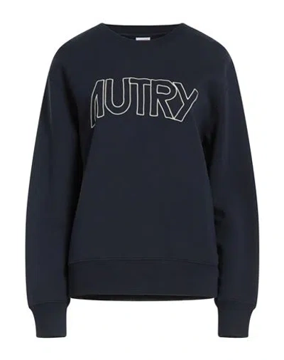 Autry Woman Sweatshirt Midnight Blue Size S Cotton