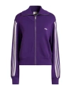 Autry Woman Sweatshirt Purple Size M Viscose, Polyamide In Purple