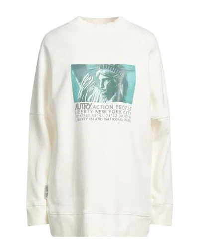 Autry Woman Sweatshirt White Size S Cotton
