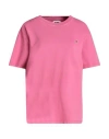 Autry Woman T-shirt Fuchsia Size M Cotton In Pink