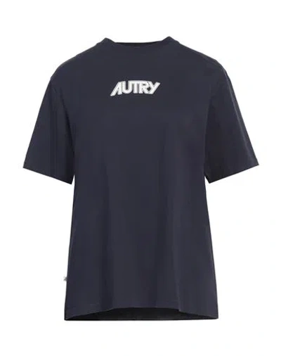 Autry Woman T-shirt Midnight Blue Size M Cotton