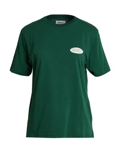 Autry Woman T-shirt Dark Green Size Xl Cotton