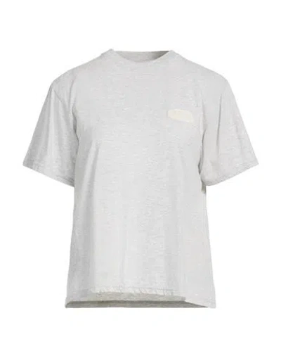 Autry Woman T-shirt Light Grey Size L Cotton In White