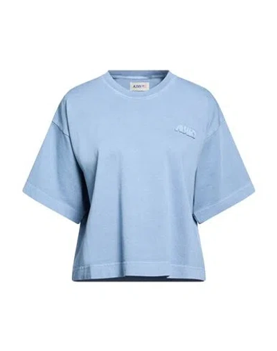 Autry Woman T-shirt Slate Blue Size Xl Cotton
