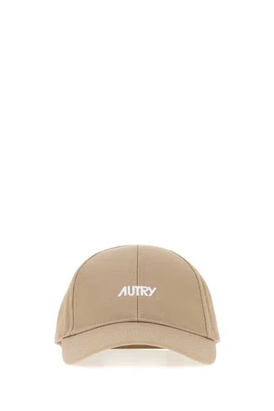 Autry Women's 100% Cotton Baseball Cap In Beige O Tan