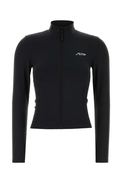 Autry Women's Black T-shirt Sweatshirt In Blue