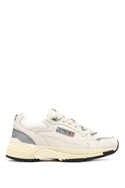 Autry Women's Hyperway Suede Running Shoes In Metallic