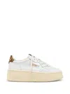 Autry Medalist Platform Sneakers In White