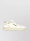 Autry Marshmallow And Platinum Color Leather Med-way Sneakers In White