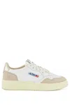 Autry White Leather Flats In Multi