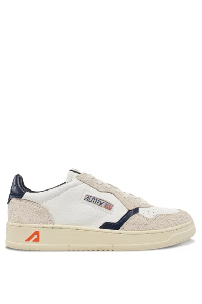 Autry Women's Medalist Leather Bicolor & Suede Sneakers In White