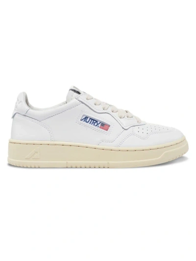 Autry Women's Medalist Leather Low-top Trainers In White