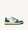 Autry Leather Medalist Low Sneakers In Green