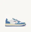 Autry Women's Medalist Low Sneaker In Niagara Blue In Multi