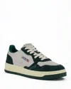 Autry Medalist Panelled Suede Sneakers In Bottle Green