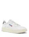 Shop Autry Women's Medalist Low Top Sneakers In White/black