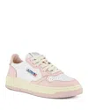Autry Medalist Low Leather Sneakers In White/powder
