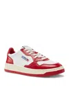 Autry Women's Medalist Low Top Sneakers In White/red