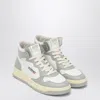 Autry Medalist Mid Sneakers In White/light Grey