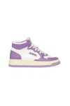 Autry Woman Sneakers Purple Size 8 Leather In Purple