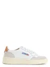 Autry 'medalist' White Low Top Sneakers With Logo Patch On Tongue And Side In White