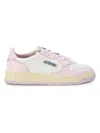 Autry Medalist Bi-color Leather Sneakers In White