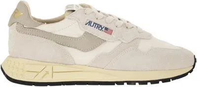 AUTRY WOMEN'S REELWIND - SUEDE AND TECHNICAL TEXTILE TRAINER SNEAKER