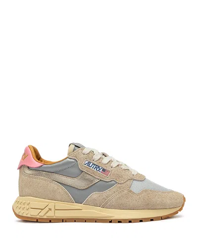 Autry Women's Reelwind Low Top Sneakers In Silver/platinum