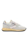 Autry Reelwind Low-top Sneakers In White/silver