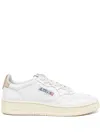 Autry "medalist Low" Leather Sneakers In White
