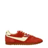 Autry Windspin Suede And Leather Sneakers In Rubyrutabaga In Red