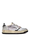 Autry Women's Sup Vint Low Top Sneakers In Silver/white