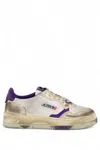 Autry Women's Super Vintage Low Sneaker Shoes In Leat/leat Prsmvi/pltm In Multi