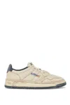 Autry Medalist Leather Low-top Sneakers In Beige