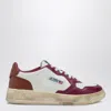 Autry Super Vintage White/purple/brown Sneaker In White