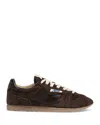 Autry Windspin Panelled Brushed Suede Sneakers In Brown