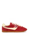 Autry 'windspin Low' Pink Sneaker With Logo On The Side And On The Heel In Red/rut
