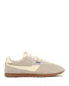 Autry 'windspin Low' Grey Sneaker With Logo On The Side And On The Heel In Suede Rut