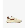 Autry Reelwind Suede And Nylon Sneakers In Beige Comb