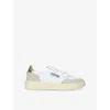 Autry Womens  Medalist Bi-colour Leather Low-top Trainers In Tan Comb