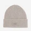 Autry Wool Beanie With Logo In Sand