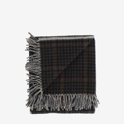 Autry Wool Check Blanket Scarf In Multi