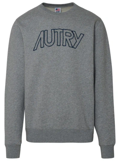 Autry Written Logo Sweatshirt In Grey