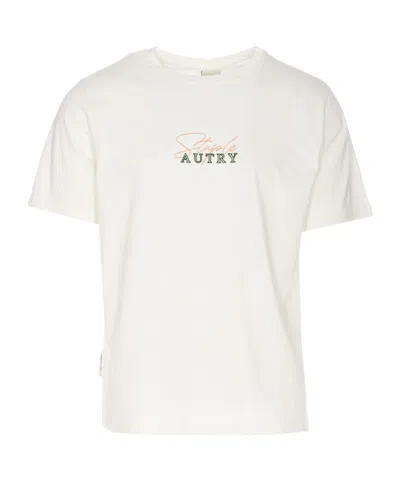 Autry X Jeff Staples Logo Embroidered Crewneck T-shirt In White