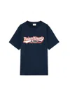 Autry X Maison Kitsune Autry X Maison Kitsuné T-shirt With Autry X Maison Kitsuné Logo In Blue