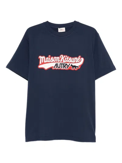 AUTRY X MAISON KITSUNE AUTRY X MAISON KITSUNE LOGO COTTON T-SHIRT
