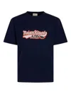 Autry X Maison Kitsune Logo-graphic T-shirt In Blue